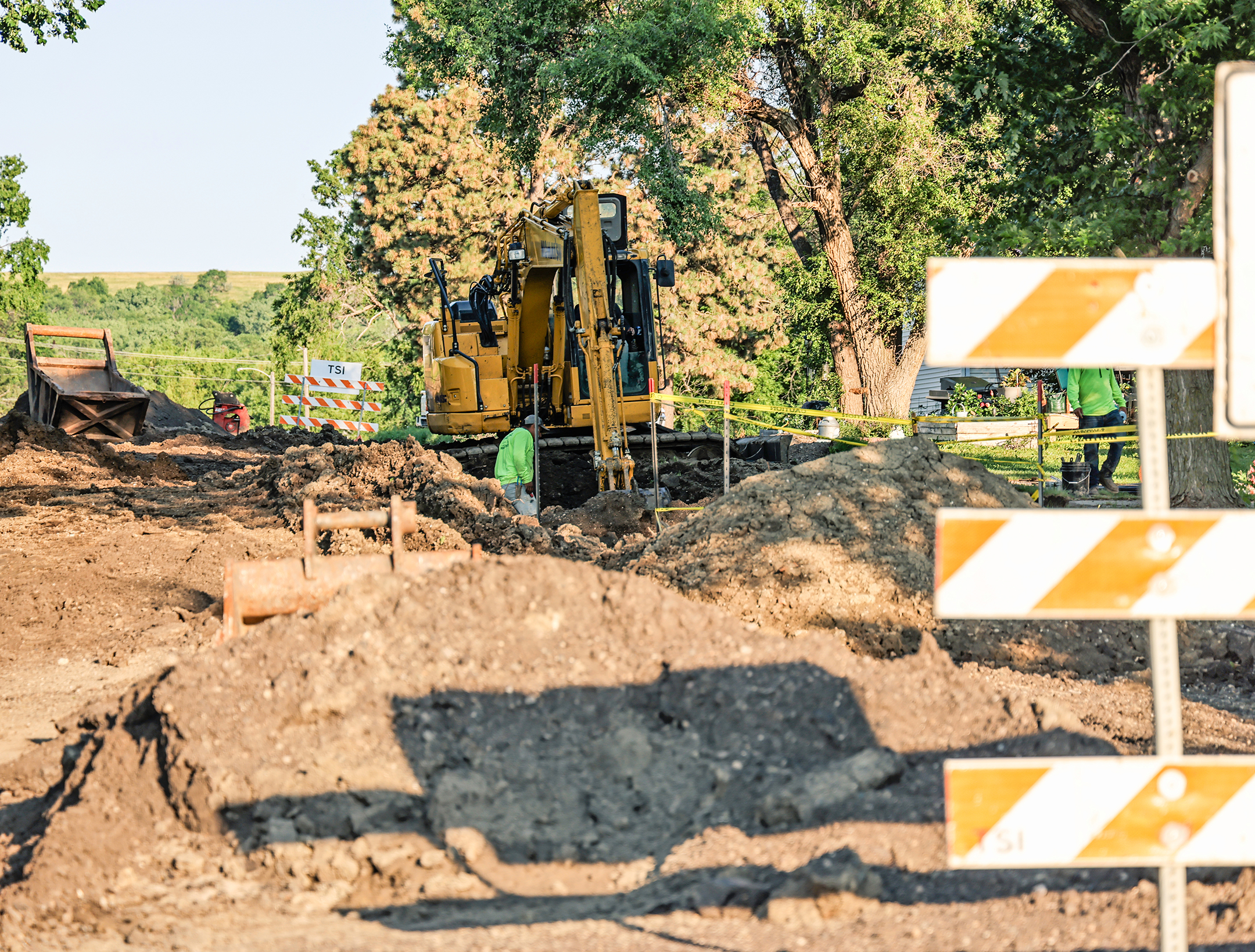 Rain delays paving, but WS water main project remains on schedule