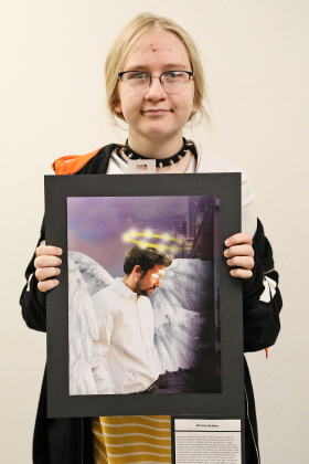  Nichelle Kruse with “Divine Soldier” in the Graphic Design category. 
