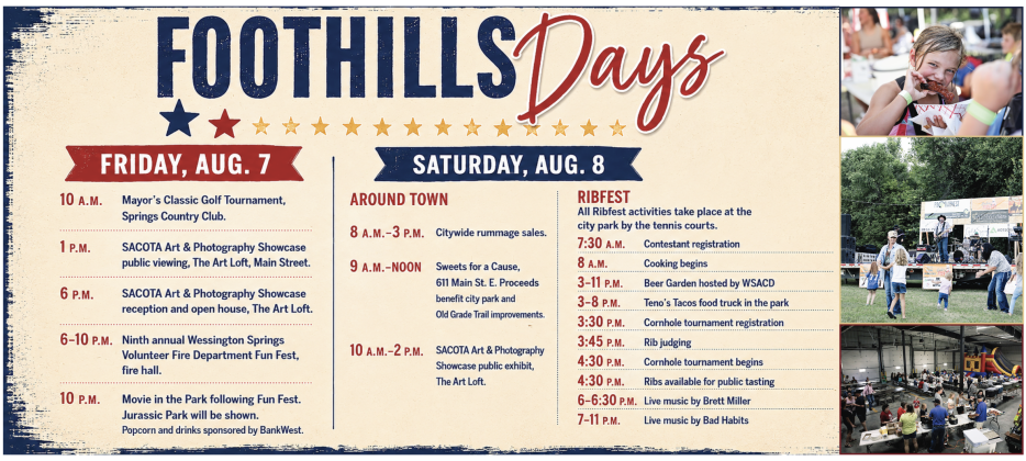 Foothills Days offers weekend of family fun