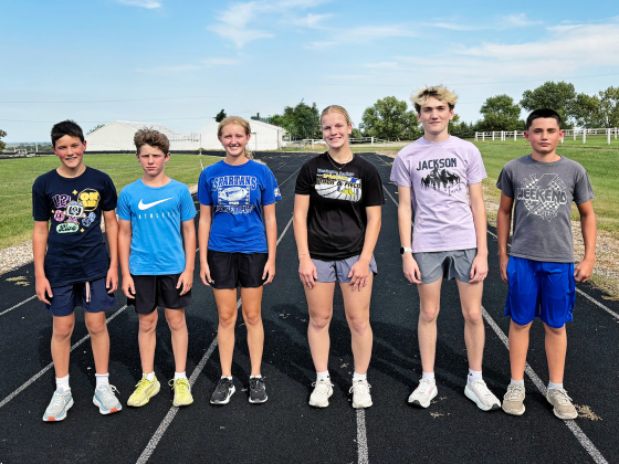 Pictured from left are Houston Havlik, Ethan Heumiller, Alexis Roesler, Ella Kolousek, Carson Clements and Lorin Schaller. Not pictured is Aunnika Heumiller. (PHOTO COURTESY BECKY KRUEGER)