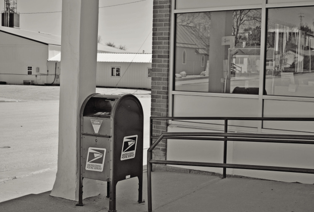A post box outside the Philip, S.D., post office on May 2, 2026. (PHOTO: MOLLY WETSCH/SOUTH DAKOTA NEWS WATCH)