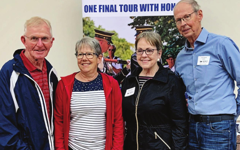 Tom and Michele Olsen and Susan and Gail Arnott.
