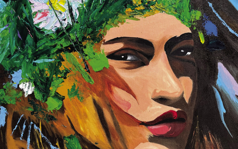 Oil painting created by sophomore Wynand Bothma.