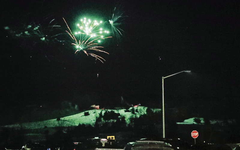 Fireworks show sends 2022 off with a bang