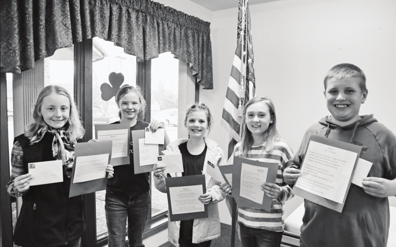 Students recognized for patriotic poetry, essays