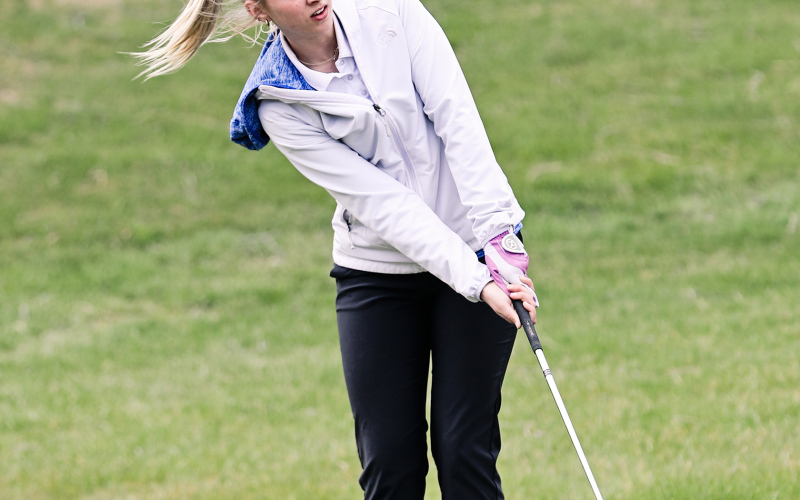 Cheyenne Burg came in at third at the Spartans' first home meet of the season.