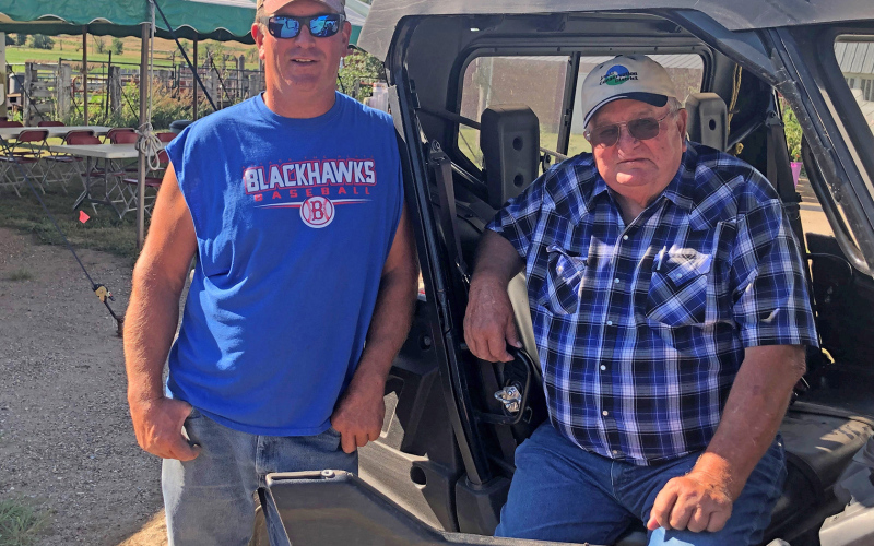Scott and Dick Kolousek raise crops and cattle near Wessington Springs. The farmers have focused on soil health for more than a decade. They recently hosted a soil health tour on their farm. PHOTO COURTESY SDFU