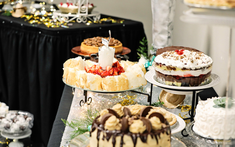 Dozens of desserts were donated for the highly successful “Fancy Dessert Dash.”
