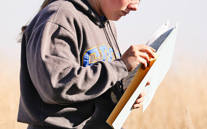 Ella Fagerhaug at the Central Area FFA Land and Range Contest