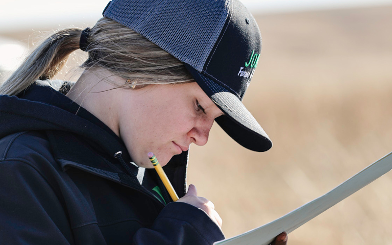 Mercedes Jones at the Central Area FFA Land and Range Contest
