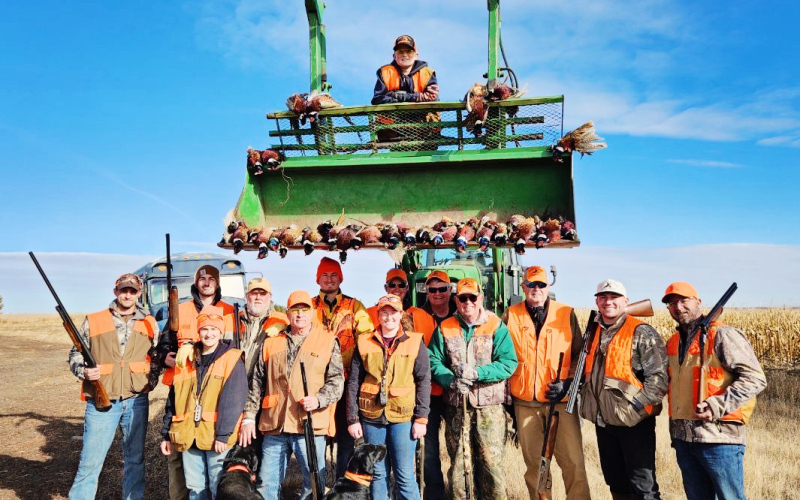 Area families welcomed out of town hunters as they continue decades-long season opener traditions. True Dakotan intern Riley Roduner (pictured front row center) said her favorite season has always been pheasant season. “Growing up, it has become second nature to my siblings and I that when we have weekend hunters we get to go out and walk with them in the field. As I have gotten older, I have taken over the role of running our dogs, Mack, Chloe, and Ray, through the fields." PHOTO COURTESY STEVE RODUNER