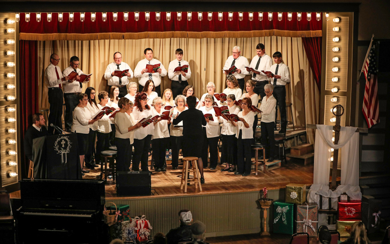 The Wessington Springs Community Choir sang in the season with the glorious gift of music in their moving performance, “The Gift Goes On.”