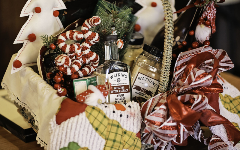 Museum fundraising raffle features Watkins-filled basket