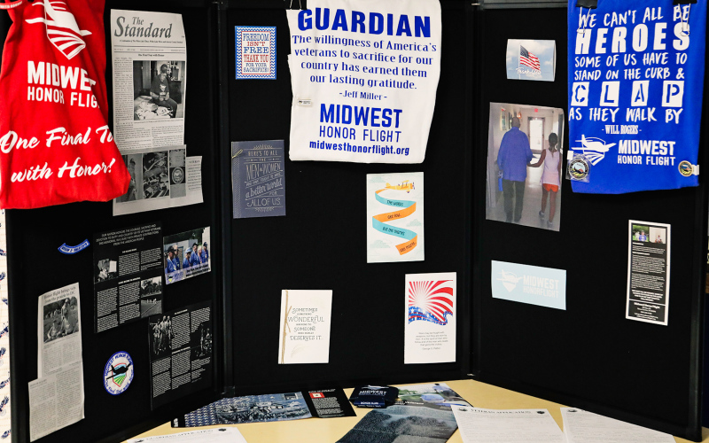 Awareness materials about Midwest Honor Flight.