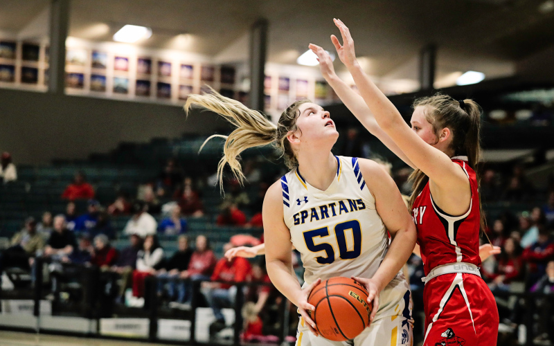On Saturday at the Mitchell Corn Palace, the Spartans girls defeated Gregory by a score of 66-50 to advance to the SDak 16. Avery Orth ended up with 23 points and 11 rebounds.