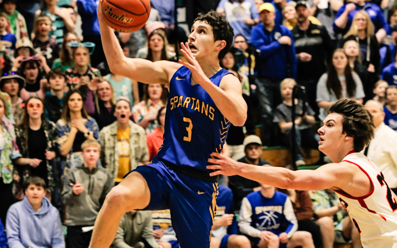 Brock Krueger chipped in 15 points for the Spartans.