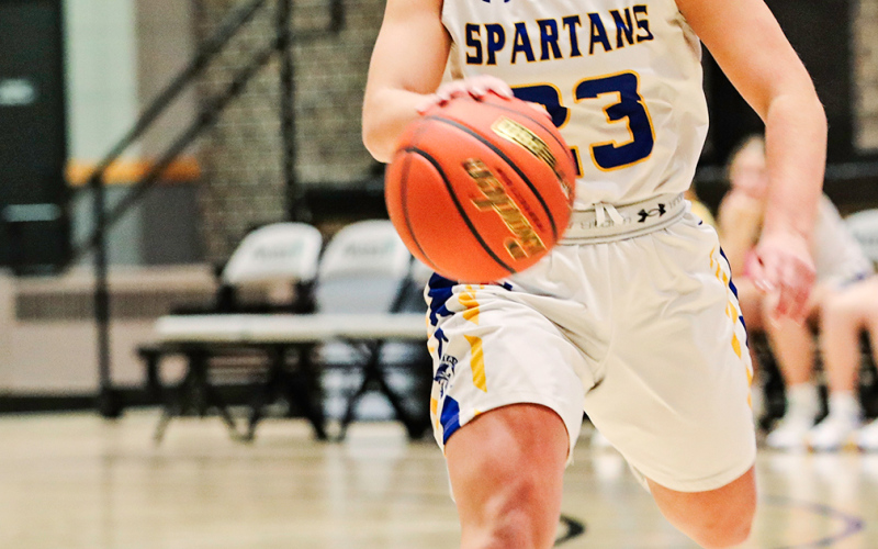 Alyssa Grohs finished the game with nine rebounds, eight assists and a huge three-point shot in the 4th quarter.