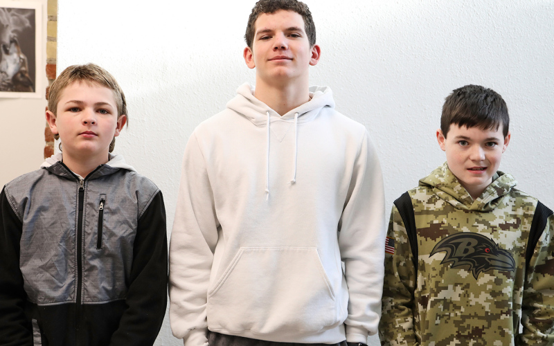 Nolan Schaller, Hayes Havlik, Chase Dunsmore