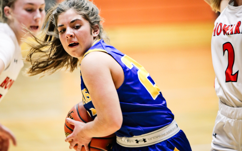 During the game vs Howard, Alyssa Grohs had eight rebounds and four assists.