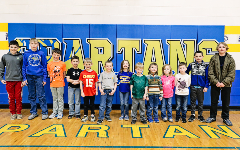 As a result of their efforts during the tournament, 15 local wrestlers advance to regionals (left to right): Chase Dunsmore, Hayes Christensen, Ethan Heumiller, Miles Hasty, Easton Collins, Kash Woodin, Mary Tanke, Kactus Coleman, McCrae Nickels, Presley Wilde, Zayden Wolfcale,     Lorin Schaller, Nolan Schaller. Not pictured: Hastin Heezen and Hunter Heezen.
