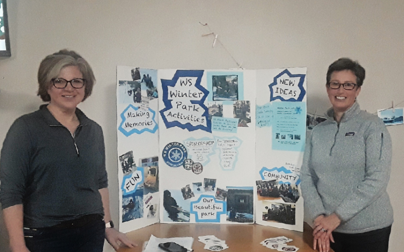 Gwyneth Fastnacht (pictured far right) and Loree Gaikowski (pictured at right) presented the program for the SACC meeting on Tuesday, February 7.