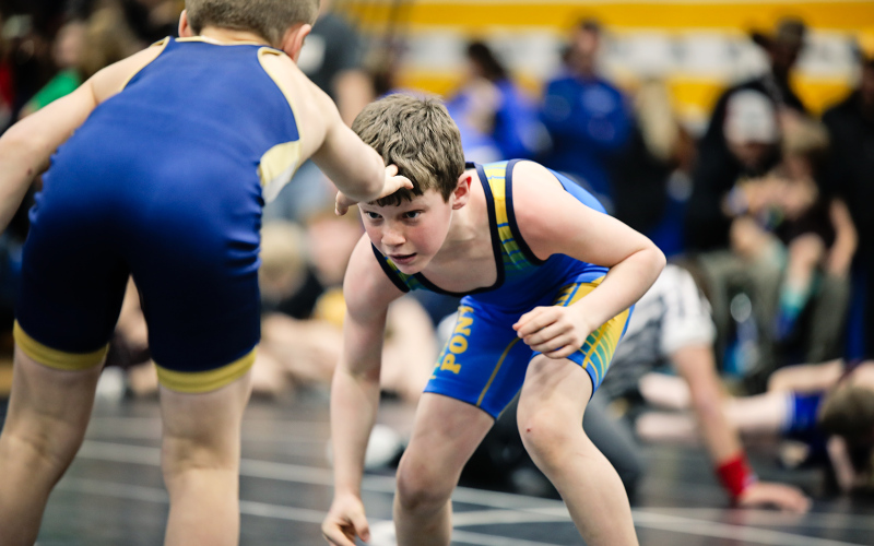 Ethan Heumiller was among the wrestlers who qualified for regional competition.