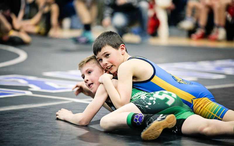 Houston Havlik takes to the mat during the tournament in Springs.