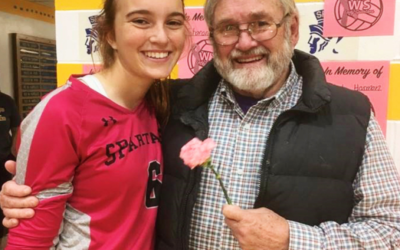 Dr. Tom Dean of Wessington Springs has been selected as a South Dakota Hall of Fame Inductee. He is shown with granddaughter Caroline Witte.