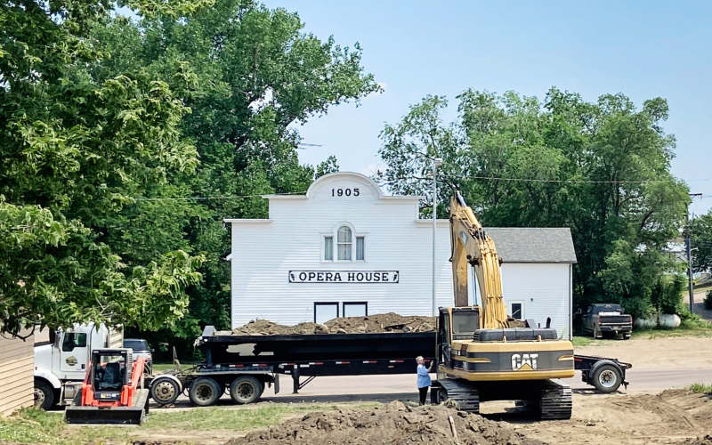 Dirt work is underway at the future site of the Kyle Evans Western Heritage Center in Wessington Springs located on Dakota Avenue between Winter Service and Farm Bureau, across from the Opera House.