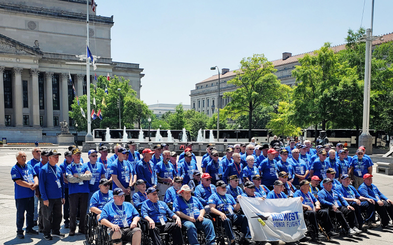 Local Veteran Serves “One Final Tour With Honor” on Midwest Honor Flight