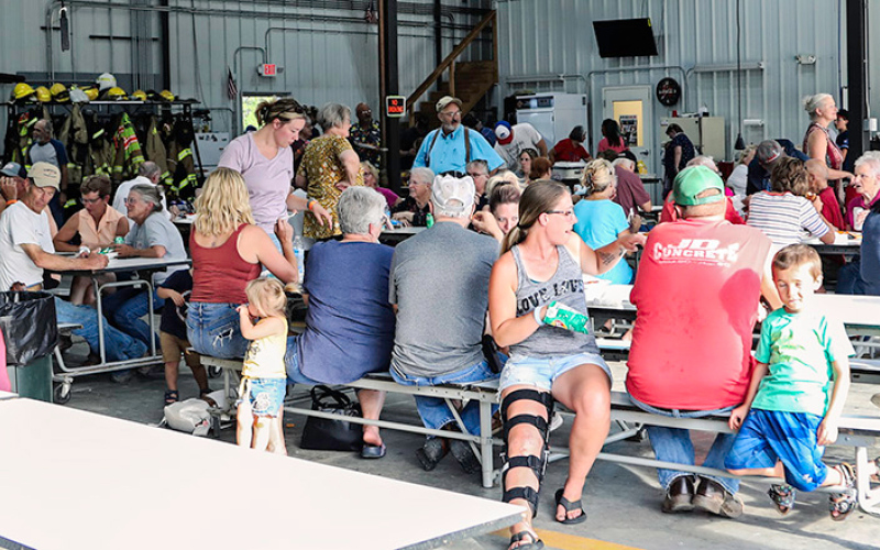 Hundreds of folks from area communities filled the fire hall to show their support for the WSVFD fundraiser.