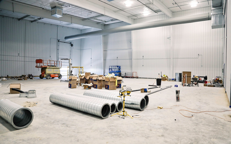 Moving right along, the auxiliary gymnasium takes shape as the project moves closer to the projected November 2023 completion date.