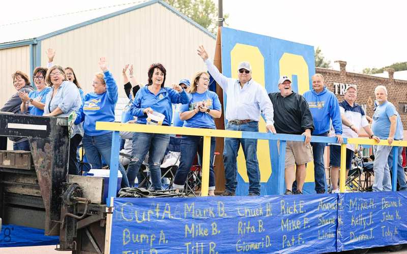The WSHS Class of ‘83 thoroughly enjoyed their time on the parade route, even circling around twice on Main Street.