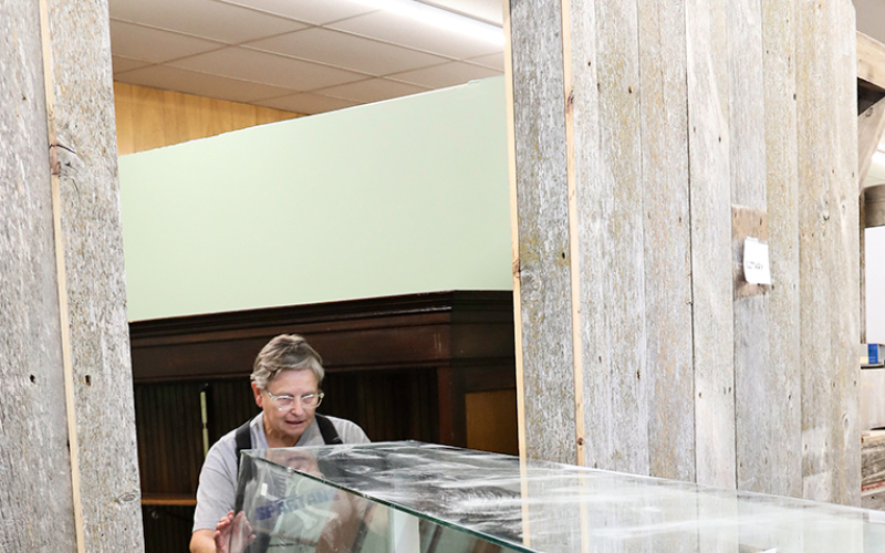Jerauld County Pioneer Museum volunteer Eileen Woodruff