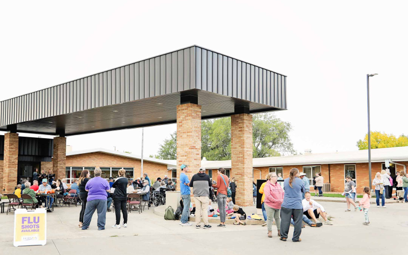 The Wessington Springs Health Care Campus hosted a block party Monday evening.
