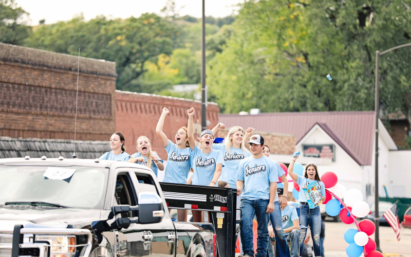 Bringing home first prize in the class floats were the seniors, Class of 2024.