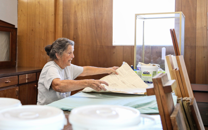 Jerauld County Pioneer Museum volunteer Jean Ferguson