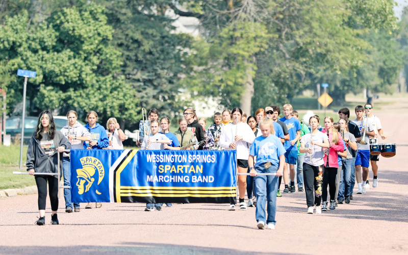 Crisp Sounds of Wessington Springs Marching Band Signal Autumn’s Arrival