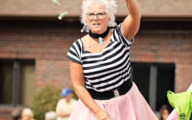Lori Van Den Oever and the Weskota Manor Avera crew showed their 50s-style flair, taking home the grand prize in the community float category.