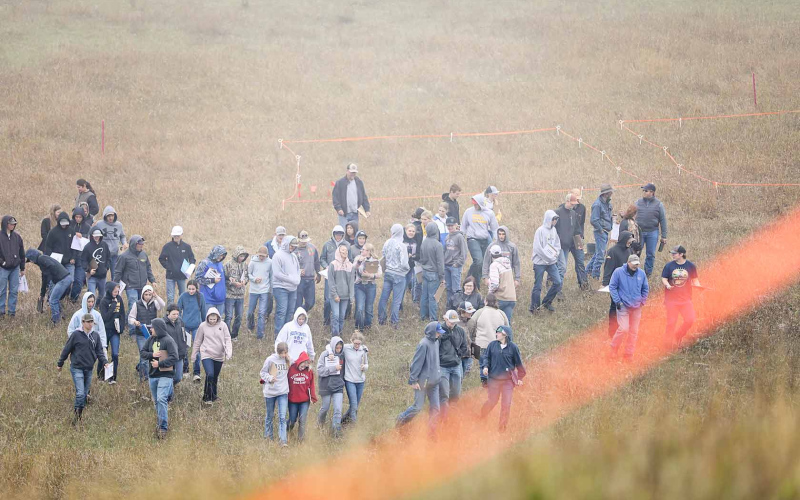 Wessington Springs played host to hundreds of students from dozens of area FFA chapters at the Central Area FFA Land and Range Contest last Wednesday, September 27.