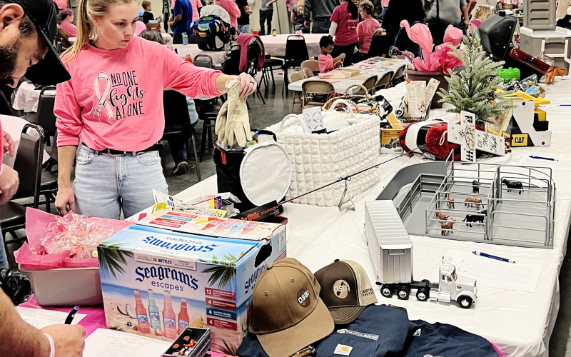 Hundreds of silent and live auction items were donated to the benefit.