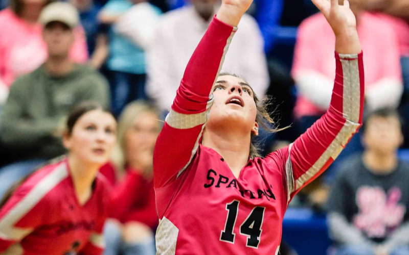 Alyssa Grohs passed out nine assists.