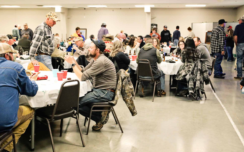 A large crowd spent the evening at the banquet, hosted at the American Legion “up on the hill” in Wessington Springs.