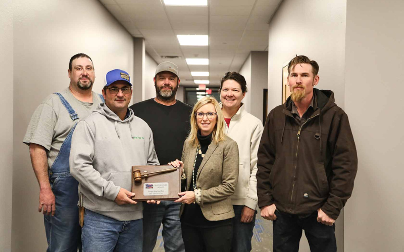 Members of the Wessington Springs School Board of Education are shown above in the newly constructed rec center building adjacent to the elementary school. Back row, left to right: Darrick Van Dyke, Dustin Weber, Jacki Bultsma, Derek Zastrow. Front row, left to right: Todd Grohs, Sara Thompson.