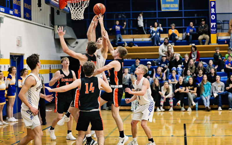 Brock Krueger had six points during Saturday’s game against Howard.
