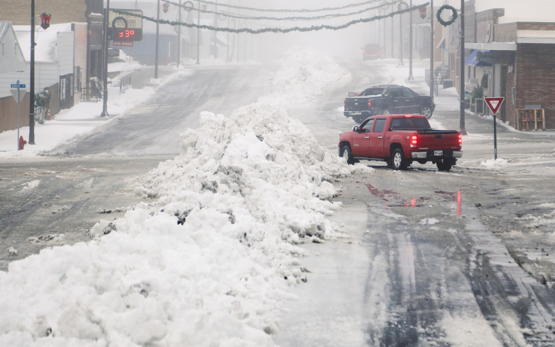 Blizzards Make for a White, Icy Christmas