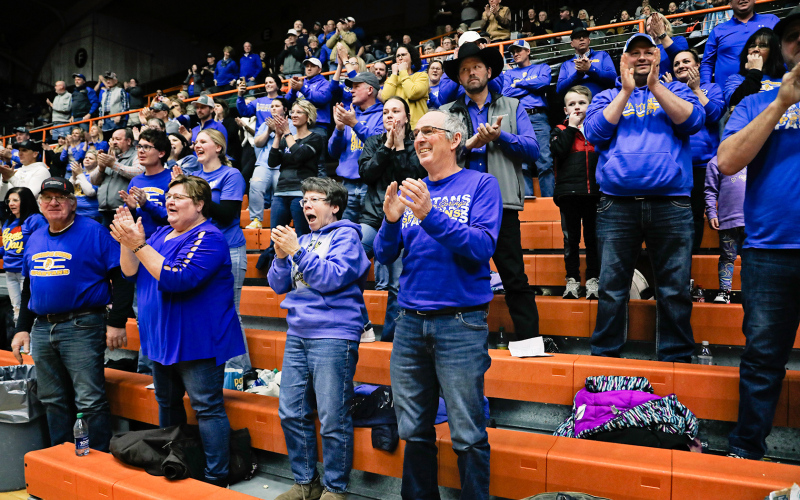 Spartans fans at Huron Arena