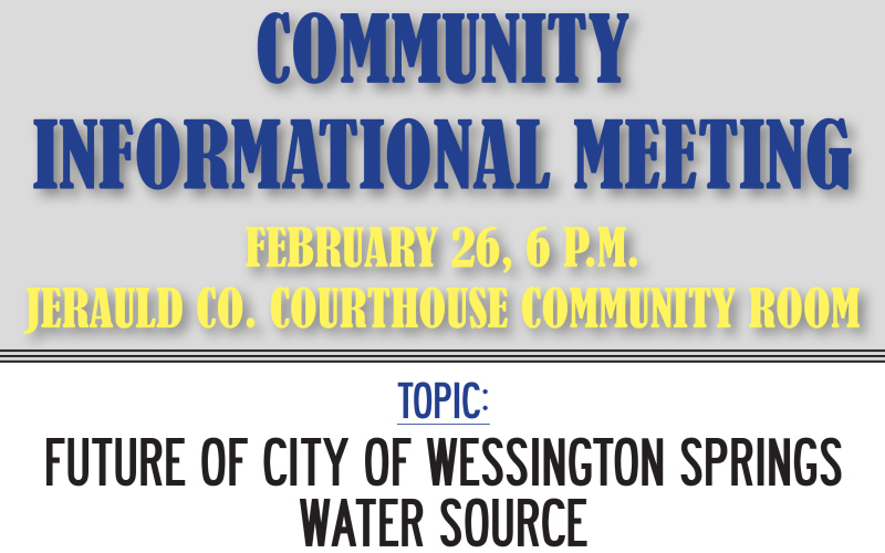 Future of City Water Source Topic of Informational Meeting for the Public