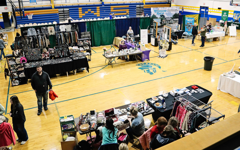 Occupying both the main gymnasium and the new Rec Center, the many vendors on site had plenty of space to display their wares, services and activities.