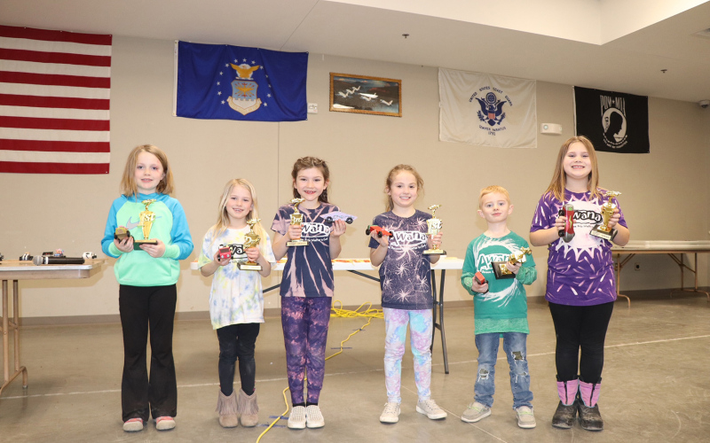 Winners for Design were Hanna Wenzel (1st place), Ryklynn Reiner (2nd place), Blair Murphy (3rd place). Winners for speed were Emmie Bartel (1st place), Kaysen Sealey (2nd place) and Memphis Hanson (3rd place). 